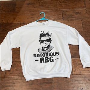 A thrifted Notorious BRG sweatshirt